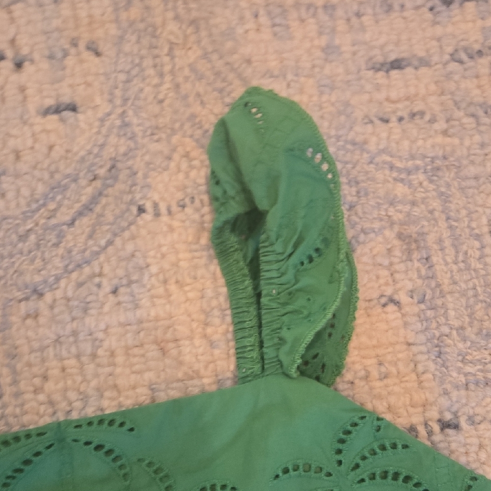 Chelsea & Violet Green Ruffled Smocked Sundress - Picture 4 of 7